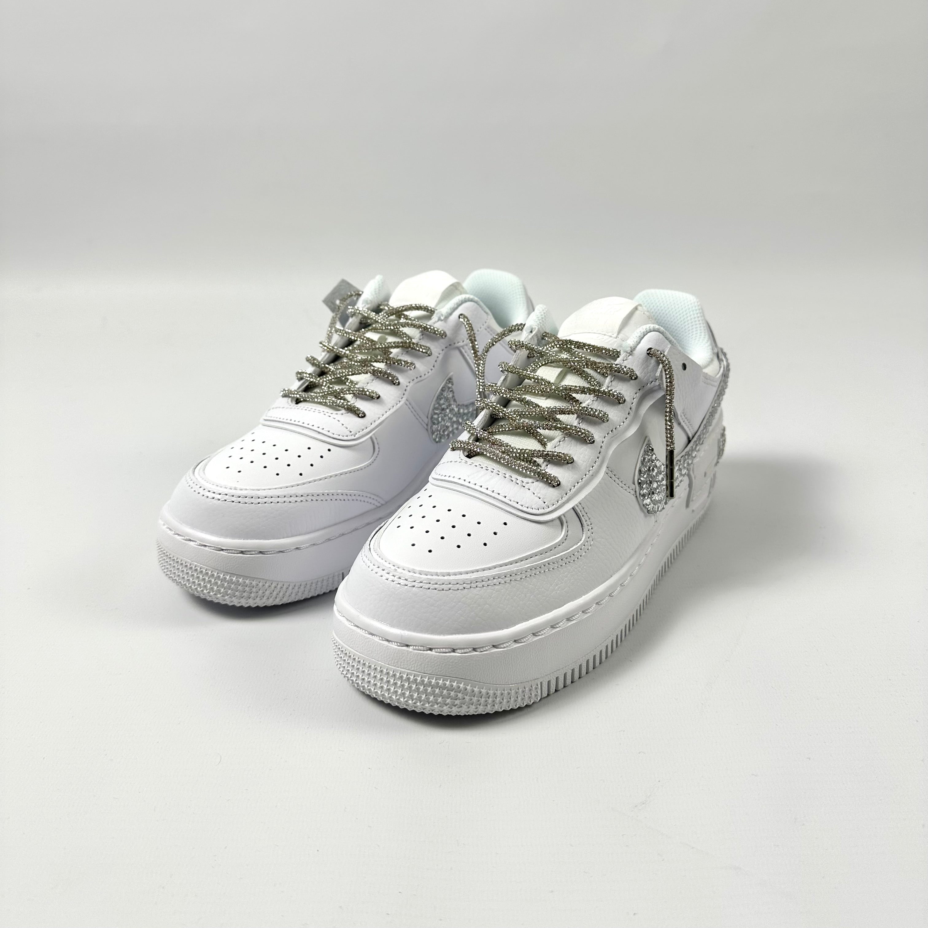 Baskets Nike AIR Force Shadow 1 personnalisées - Strass Swarovski 2.0