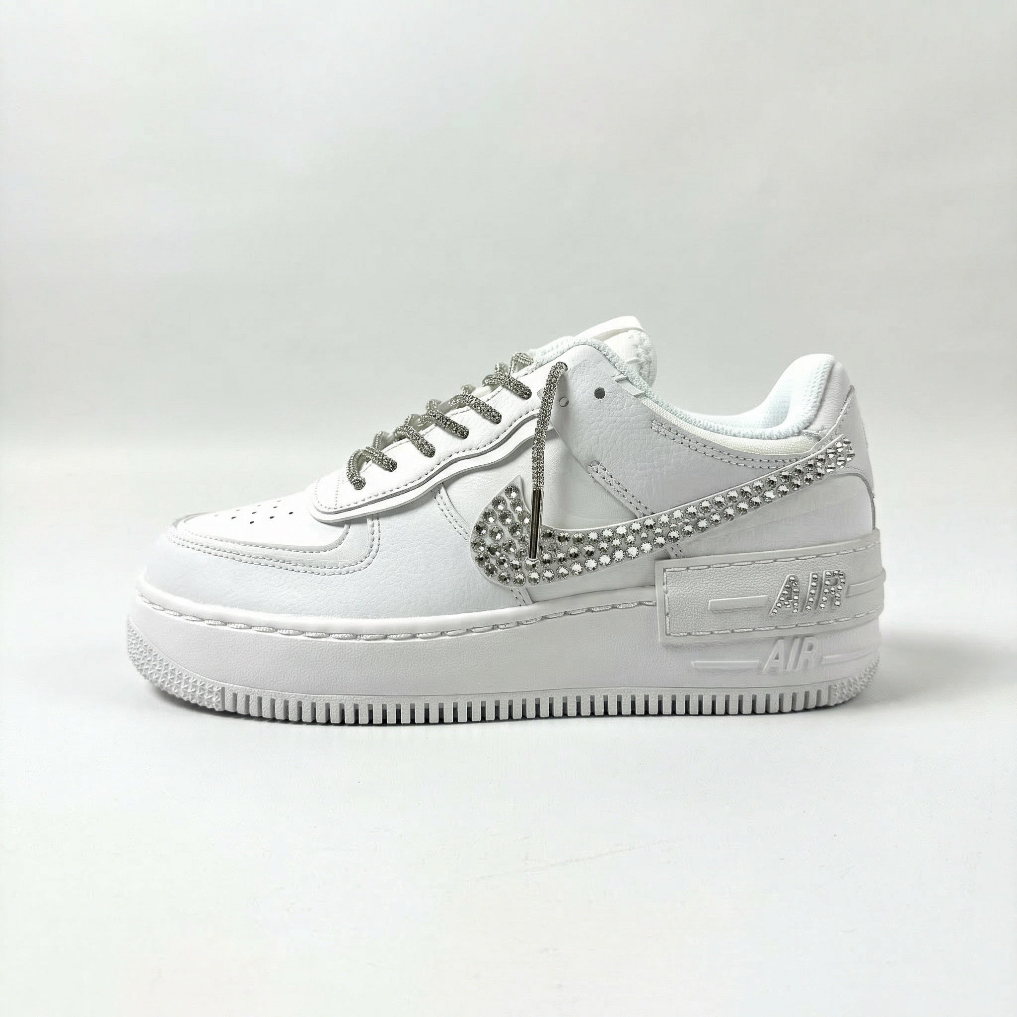 Custom Nike AIR Force Shadow 1 Sneaker - Swarovski Strasssteine 2.0