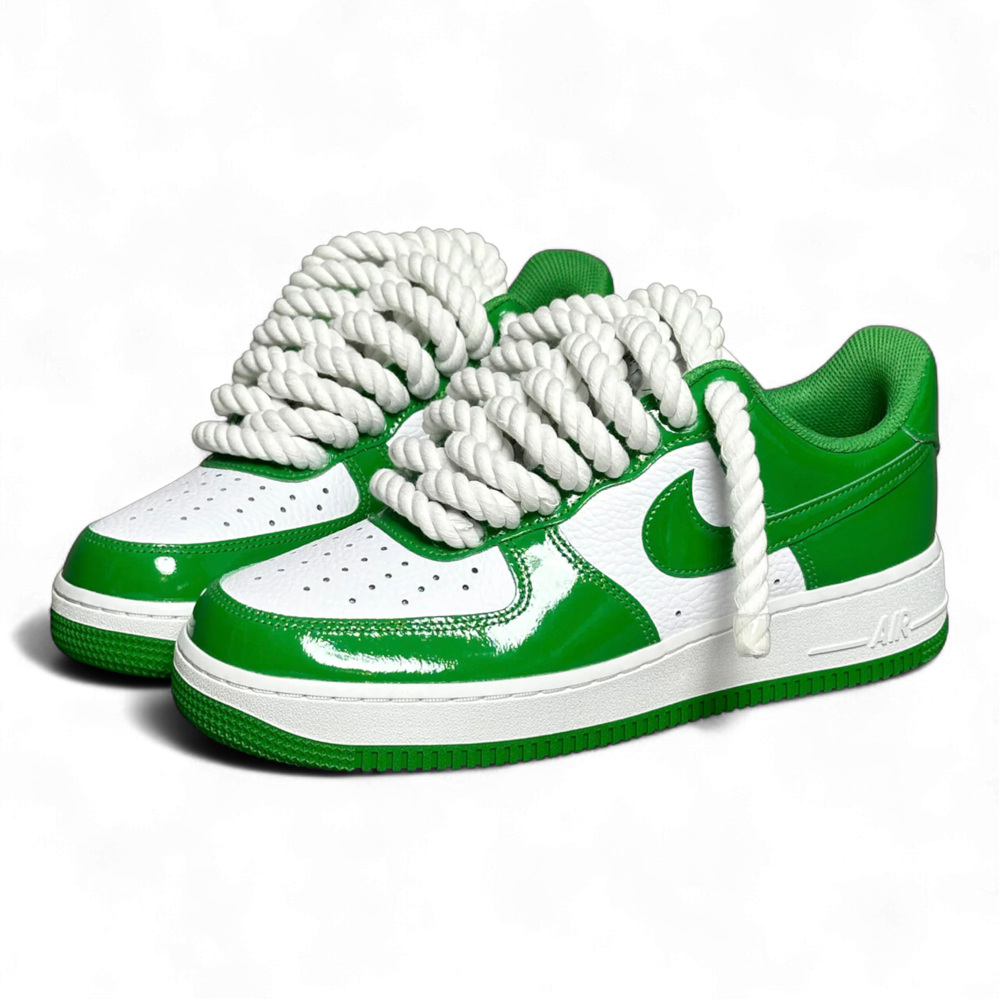 Custom Nike AIR Force 1 Sneaker - Rope Laces White