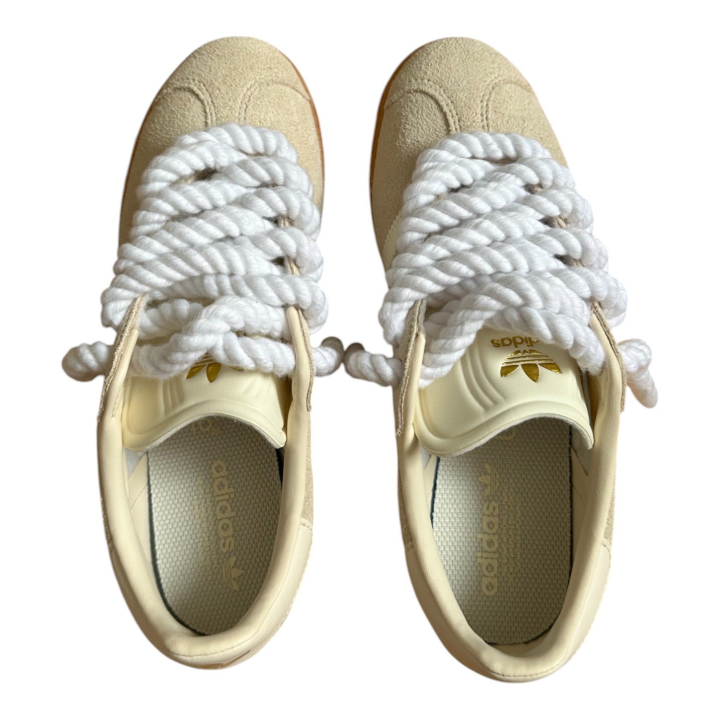 ADIDAS Campus 00s Full Beige Personalizado - Cordones Blanco