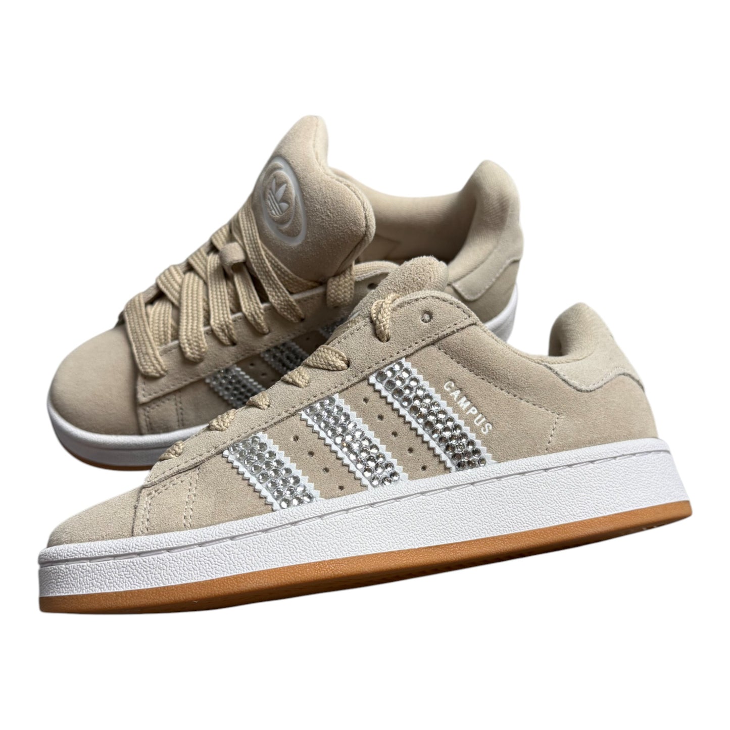ADIDAS Campus 00s Beige Customized - Swarovski Edition