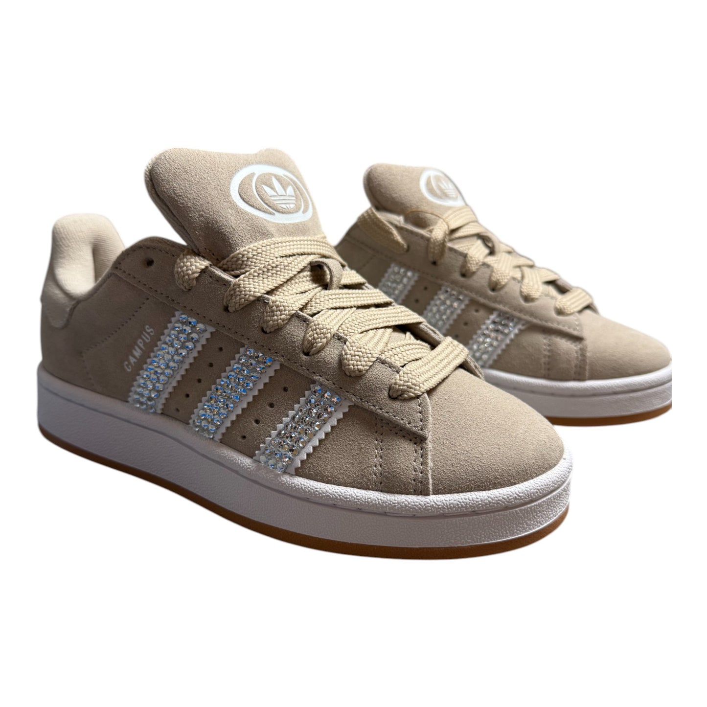 ADIDAS Campus 00s Beige Customized - Swarovski Edition