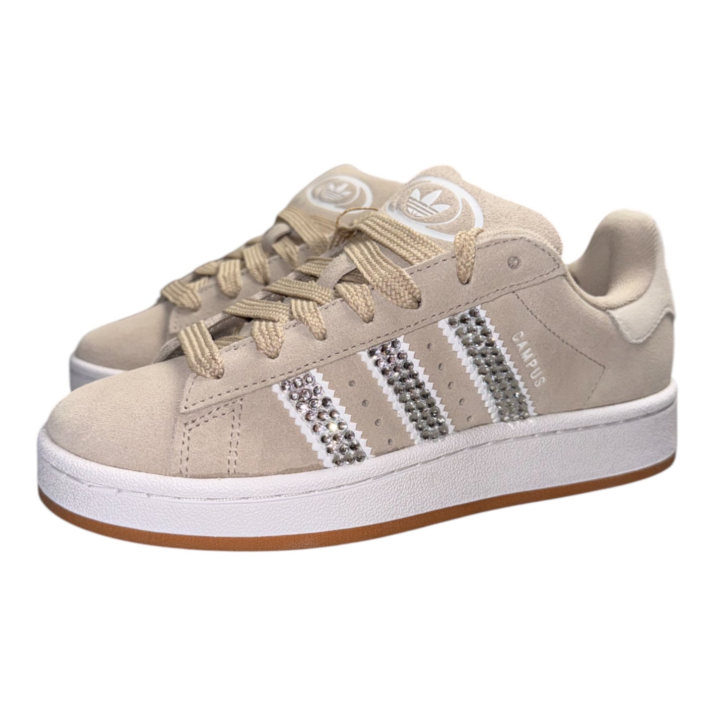 ADIDAS Campus 00s Beige Customized - Swarovski Edition