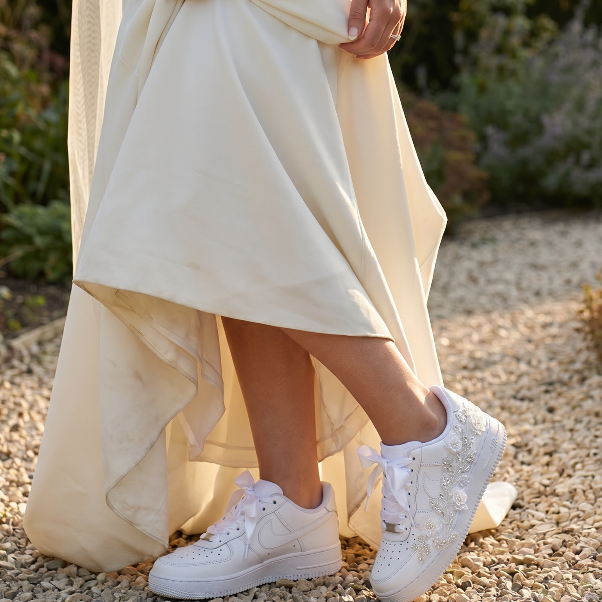 Baskets Nike AIR Force 1 personnalisées - Édition mariage 2.0