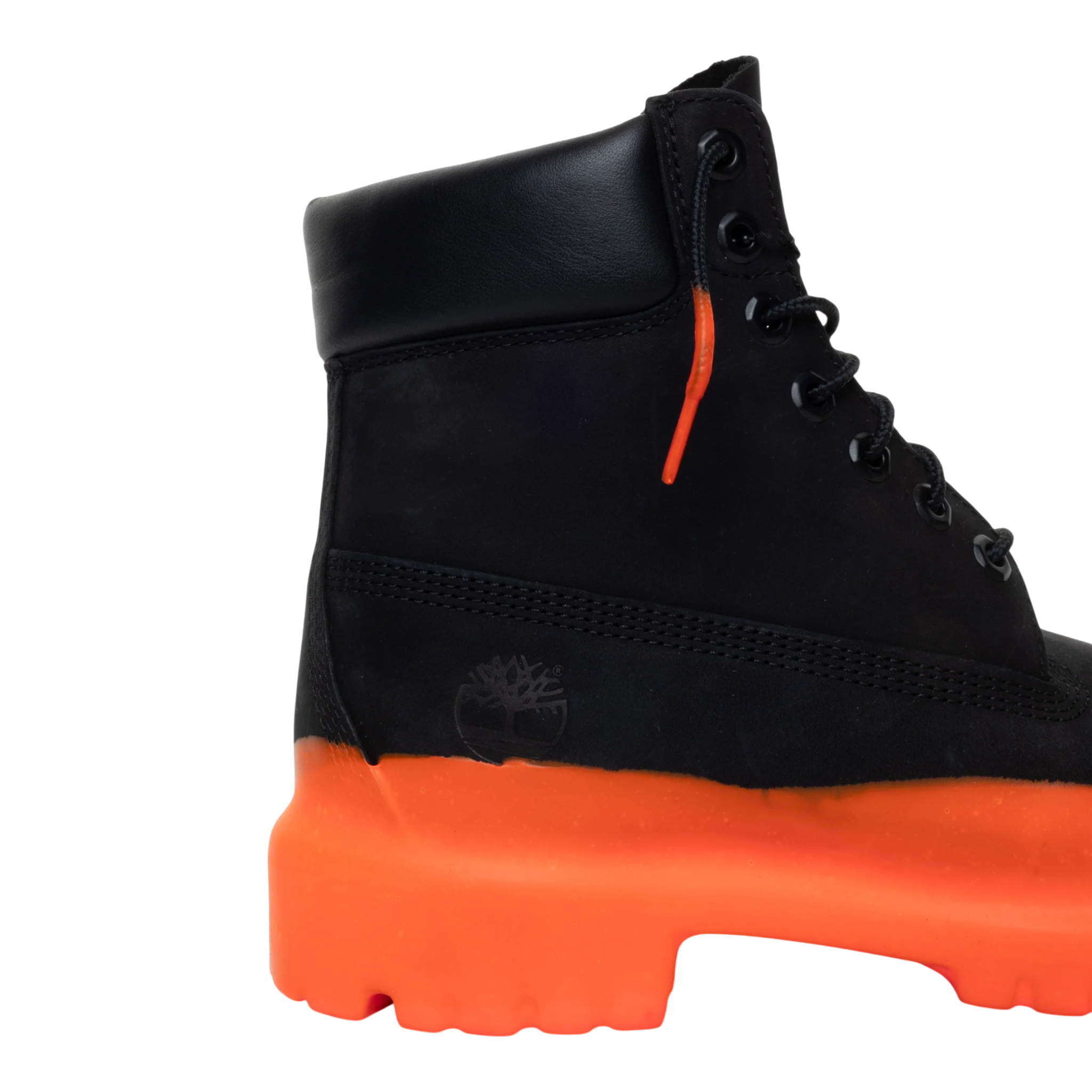 Timberland Pemium 6 Inch Black - ORANGE SOLES