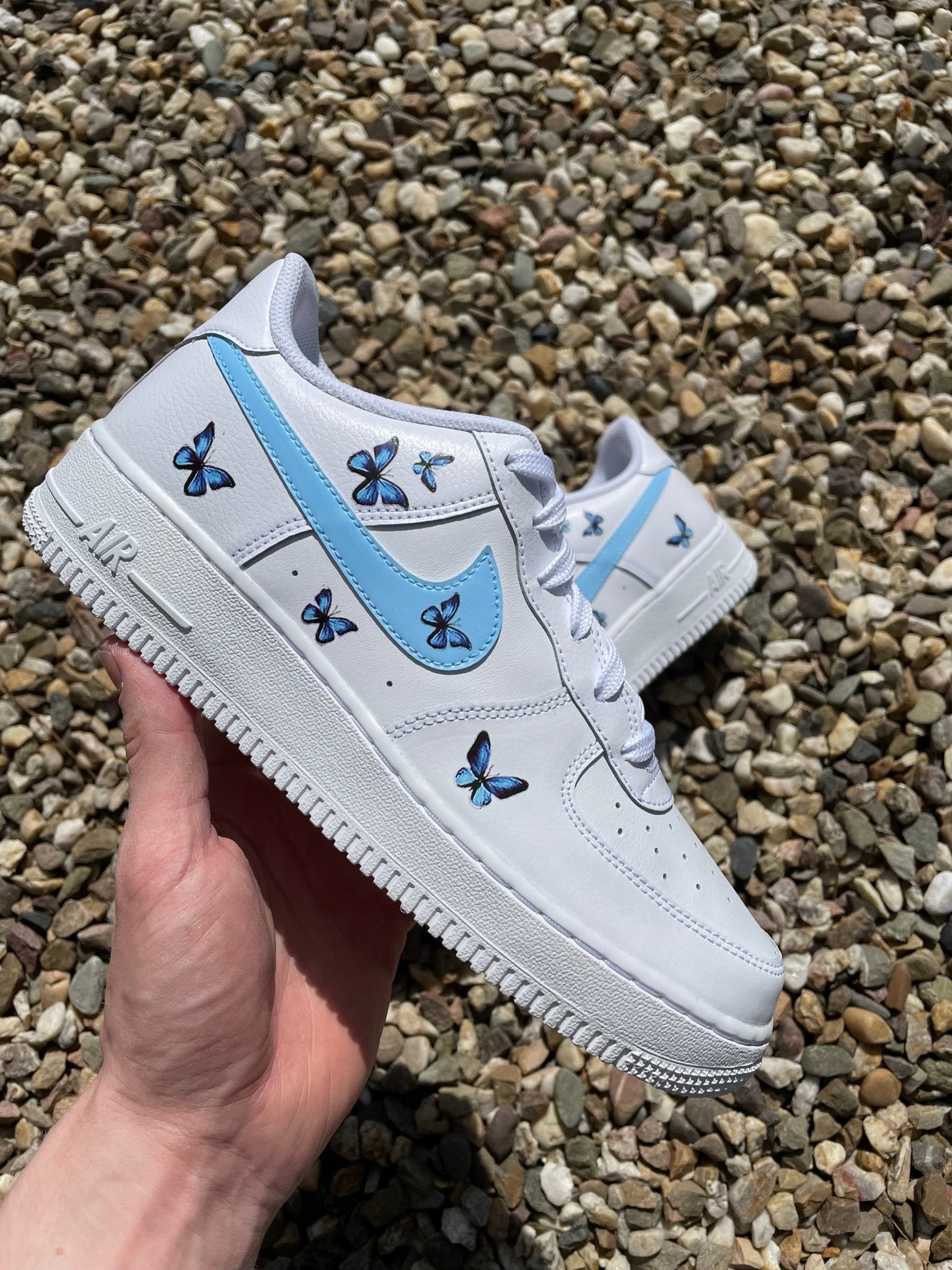 Baby blue air force ones online