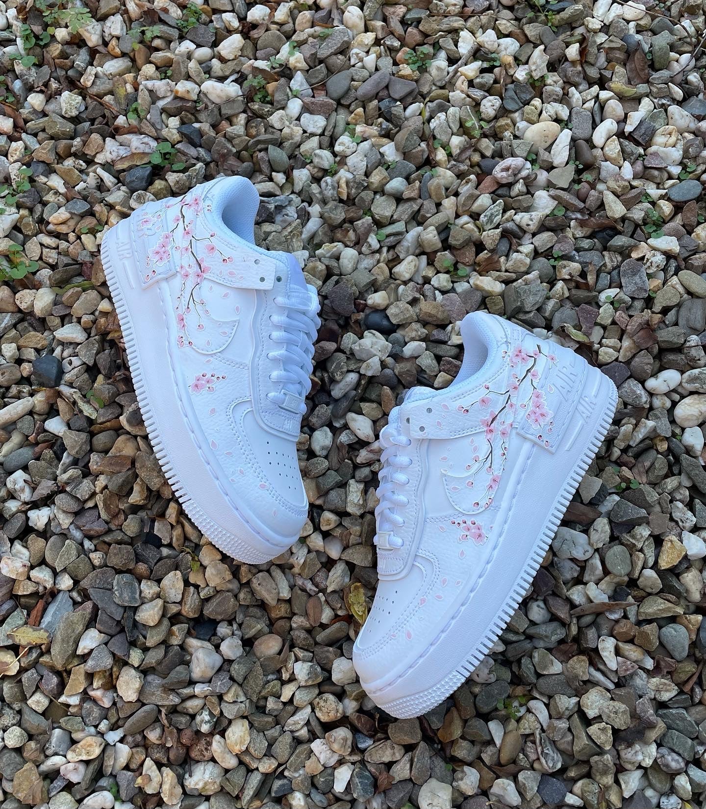 Custom Nike AIR Force Shadow 1 Sneaker - Cherry Blossom - julescustomizedkicks