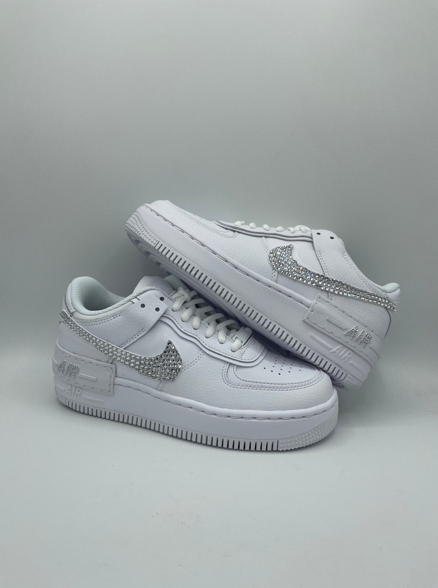 Custom Nike AIR Force Shadow 1 Sneaker- Swarovski Strasssteine