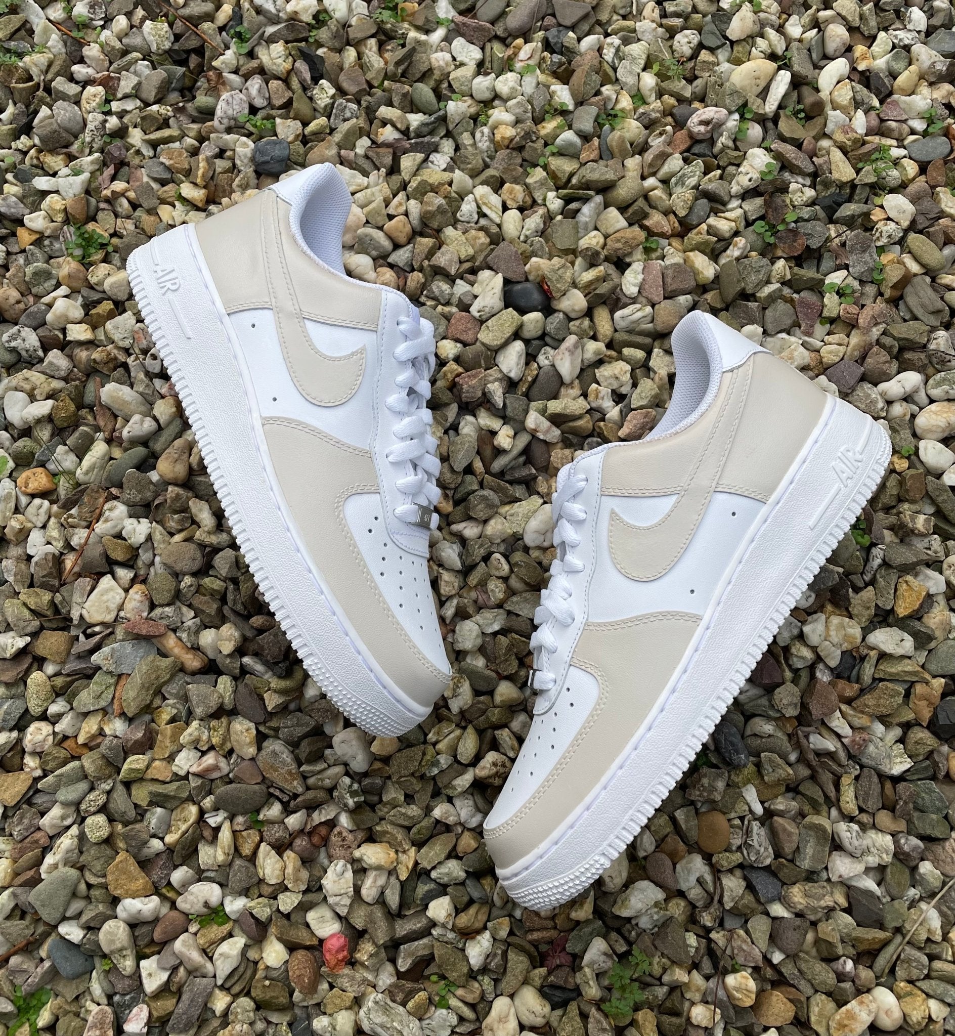 Air Force 1 Beige customisee par Jules julescustomizedkicks