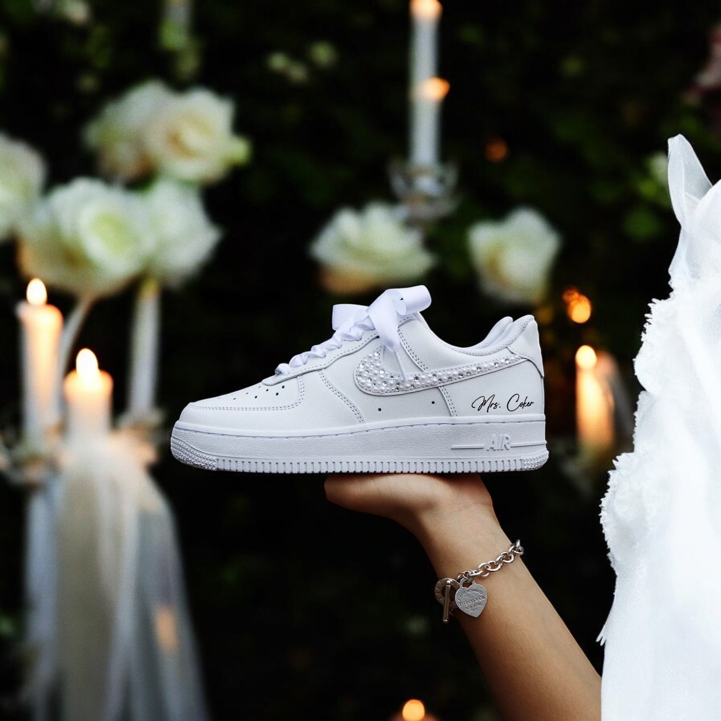 Custom Nike AIR Force 1 Sneaker - Wedding Edition 2.0