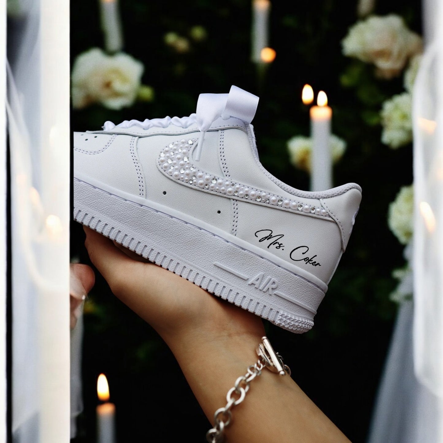 Custom Nike AIR Force 1 Sneaker - Wedding Edition 2.0