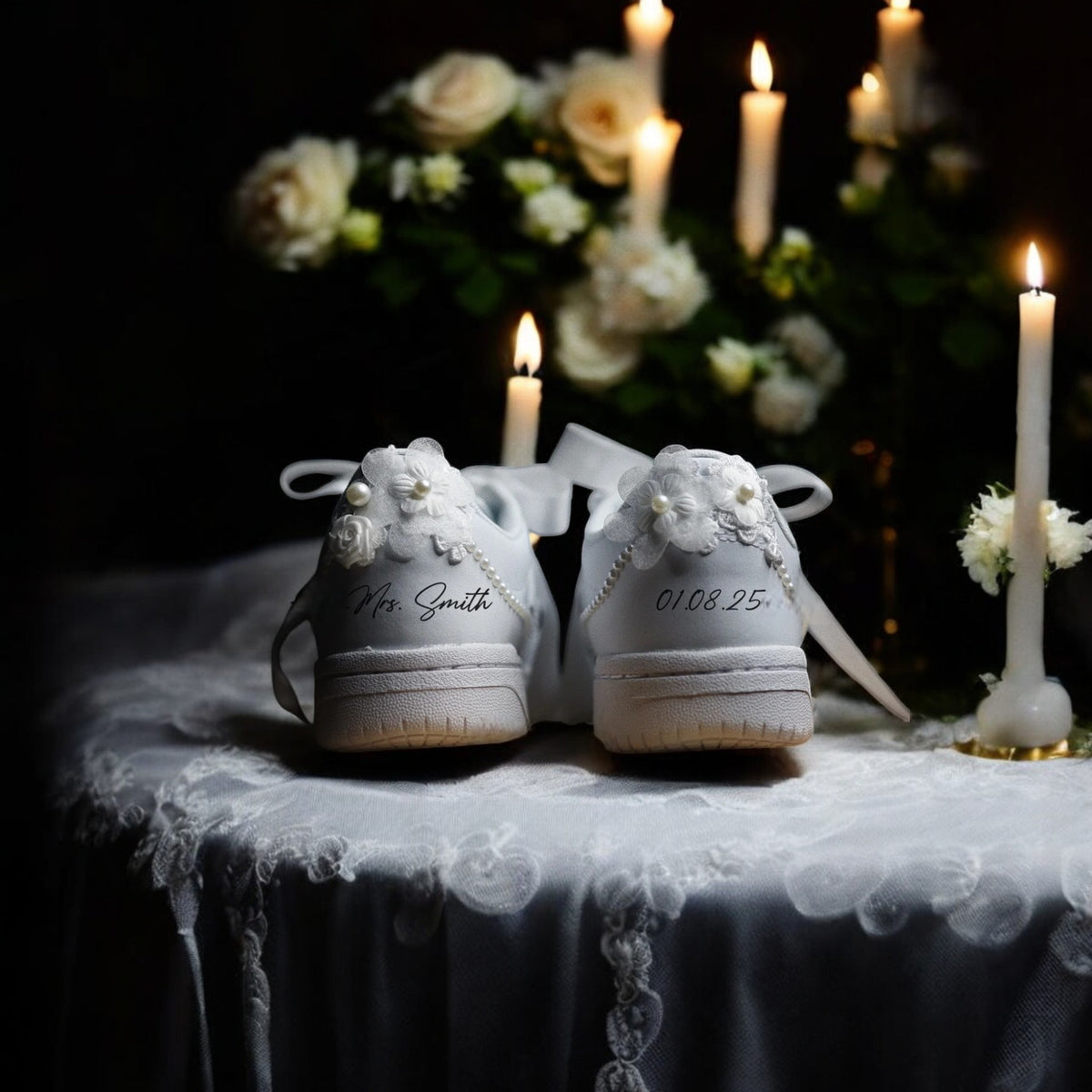 Custom Nike AIR Force 1 Sneaker - Wedding Edition 2.0