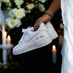 Baskets Nike AIR Force 1 personnalisées - Édition mariage 2.0