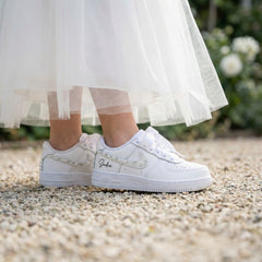 Custom Nike AIR Force 1 Sneaker - Blumen Mädchen Edition