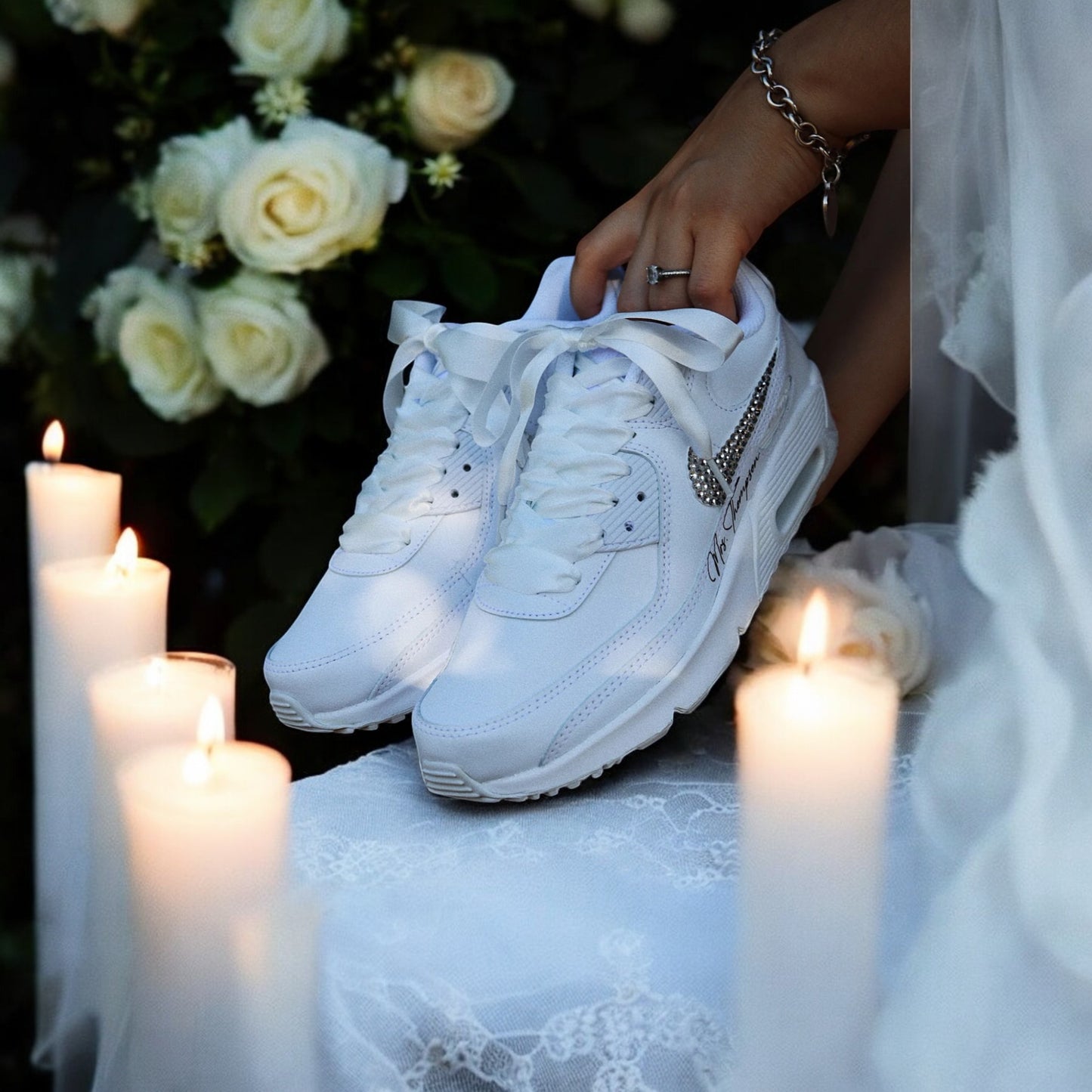 AIR MAX 90 Sneaker - Swarovski Strasssteine WEDDING EDITION