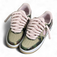 Custom Nike AIR Force 1 Sneaker - Pink Camo Edition