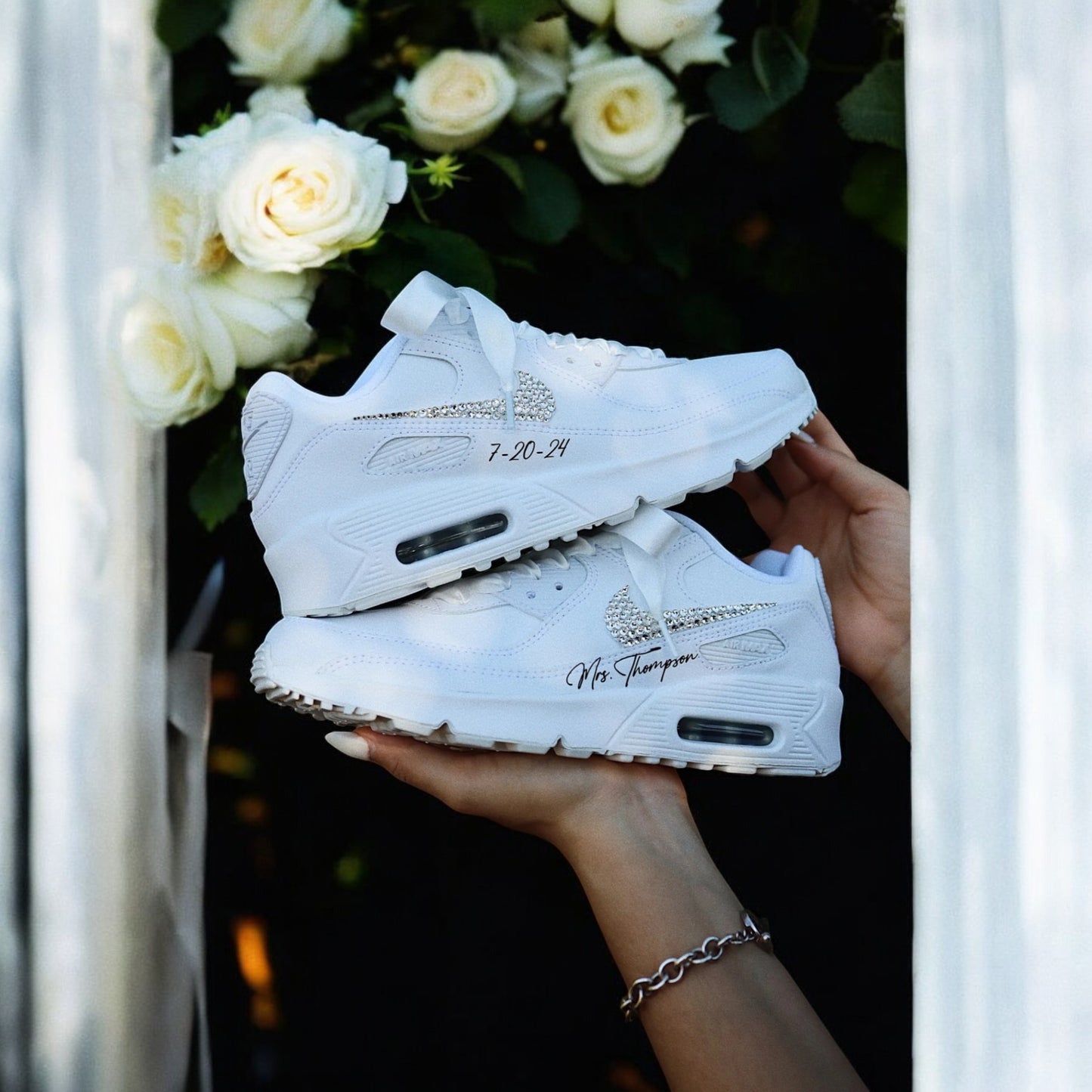 AIR MAX 90 Sneaker - Swarovski Strasssteine WEDDING EDITION