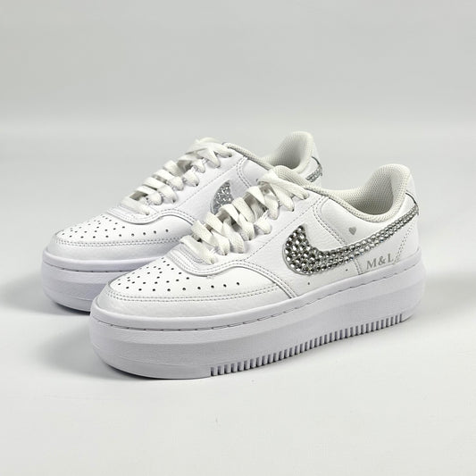 Nike Vision Alta Sneaker - Swarovski Strasssteine WEDDING EDITION