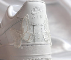 Custom Nike AIR Force 1 Sneaker - Butterfly Wedding 2.0