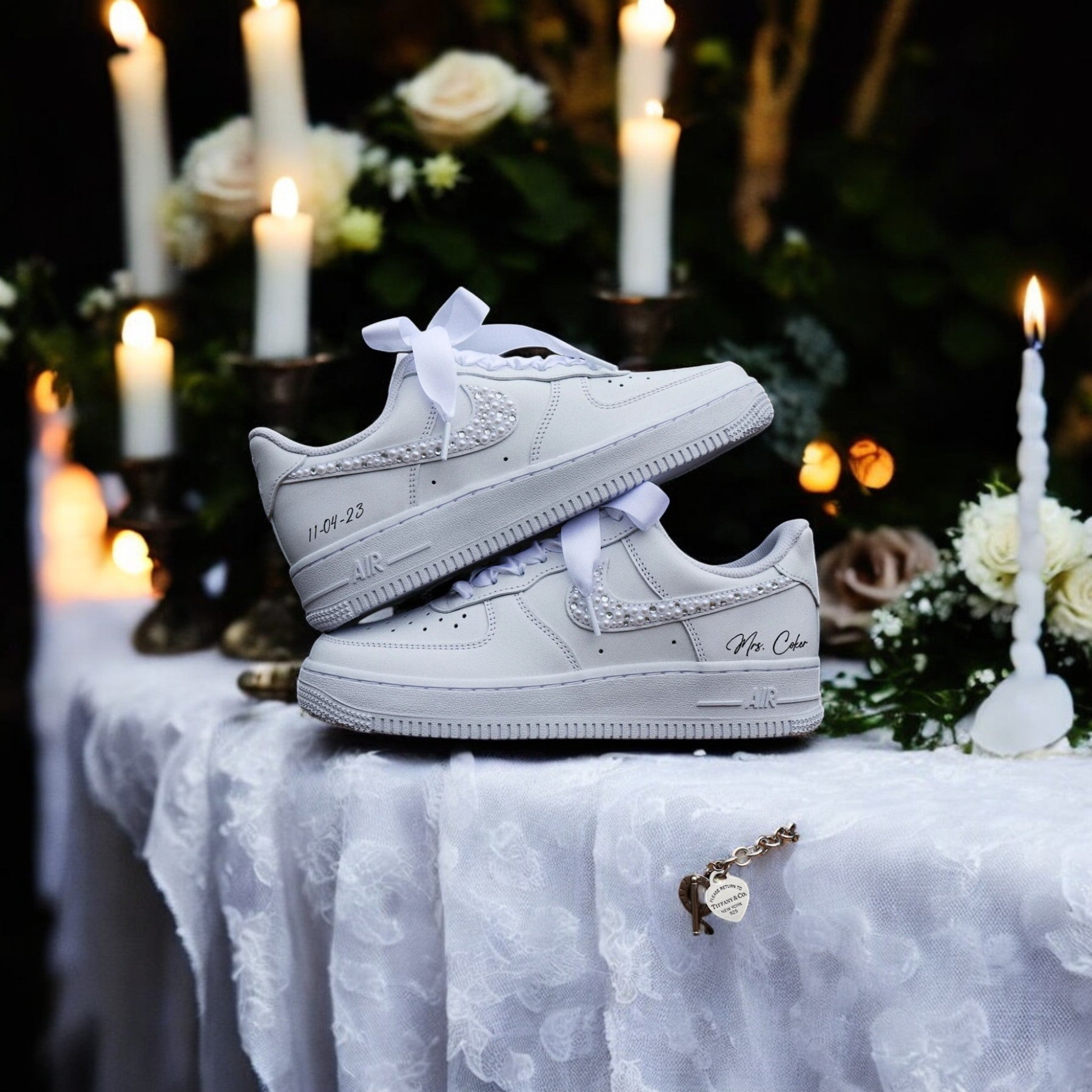 Zapatillas Nike AIR Force 1 personalizadas: edición para bodas 2.0