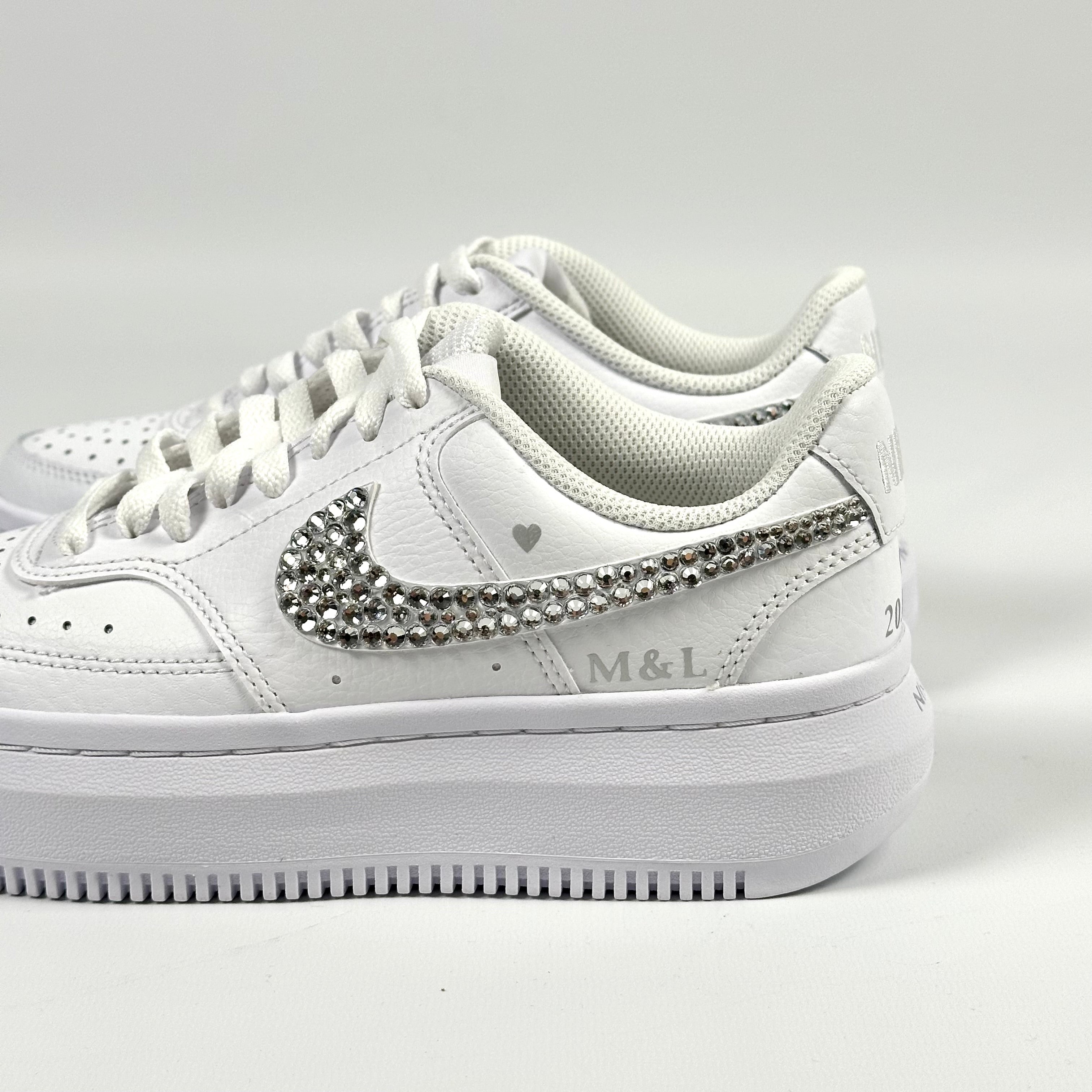 Nike Vision Alta Sneaker - Swarovski Rhinestones WEDDING EDITION