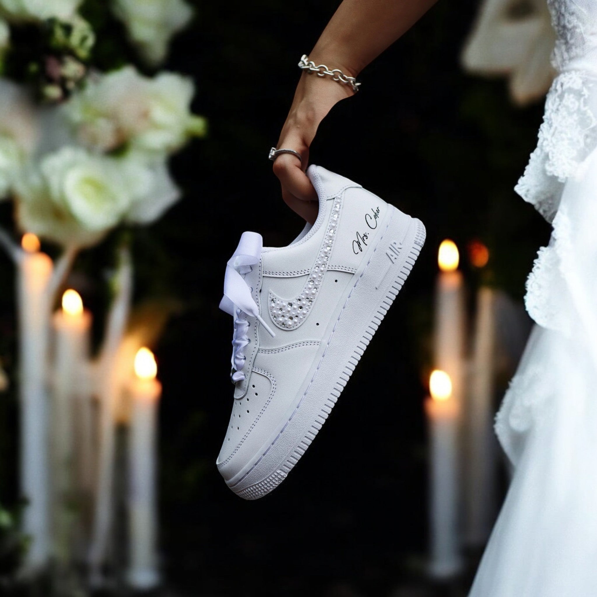 Zapatillas Nike AIR Force 1 personalizadas: edición para bodas 2.0