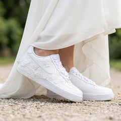 Custom Nike AIR Force 1 Sneaker - Butterfly Wedding 2.0
