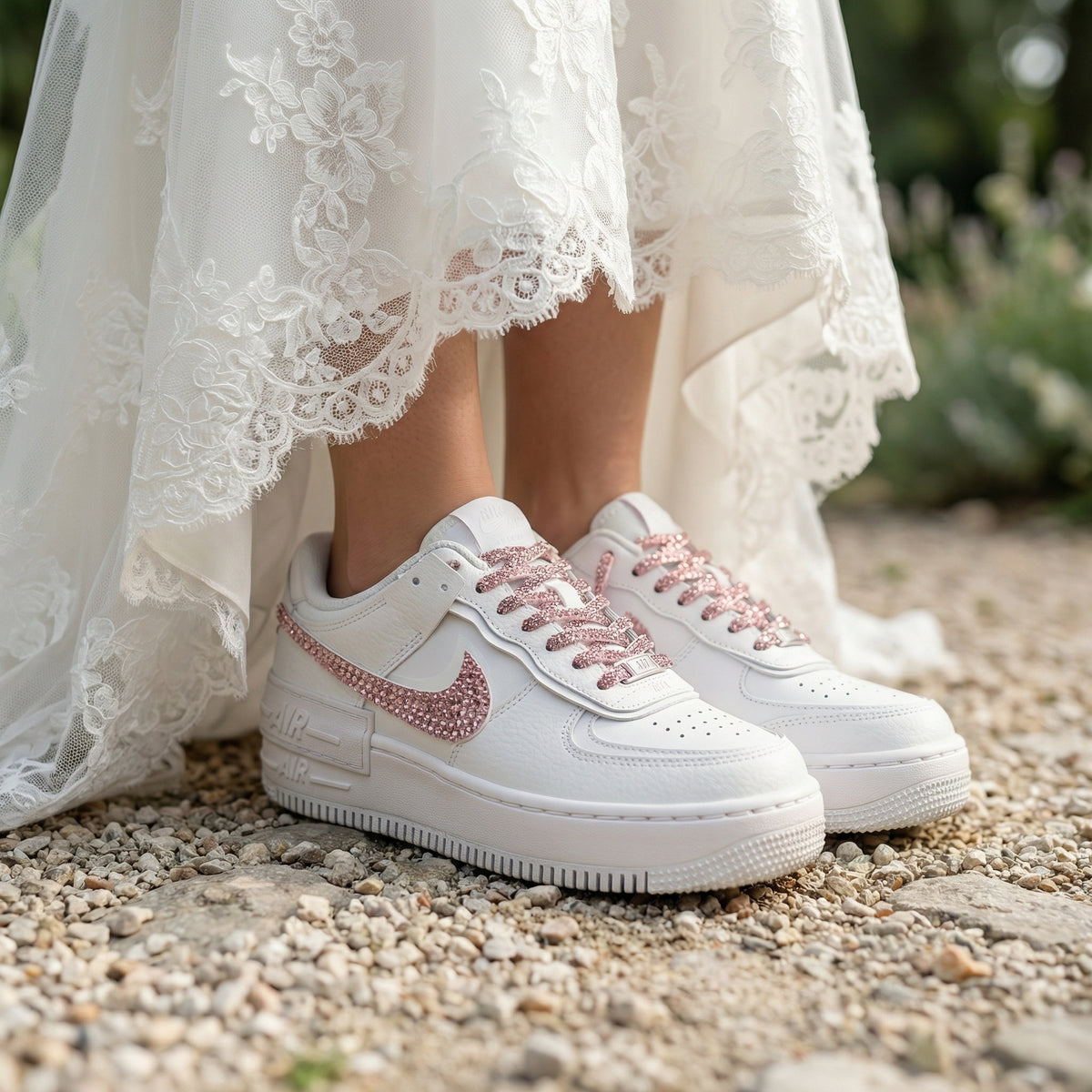 Zapatillas Nike AIR Force 1 personalizadas: edición para bodas 2.0