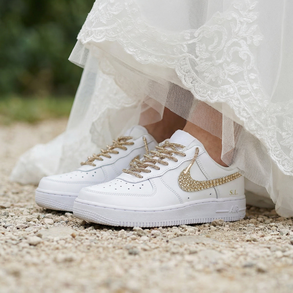 Custom Nike AIR Force 1 Sneaker - Wedding Edition 2.0