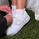 Custom Nike AIR Force 1 Sneaker - SPECIAL WEDDING EDITION