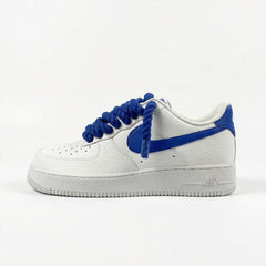 Custom Nike AIR Force 1 Sneaker - Rope Schnürsenkel Blaue Edition