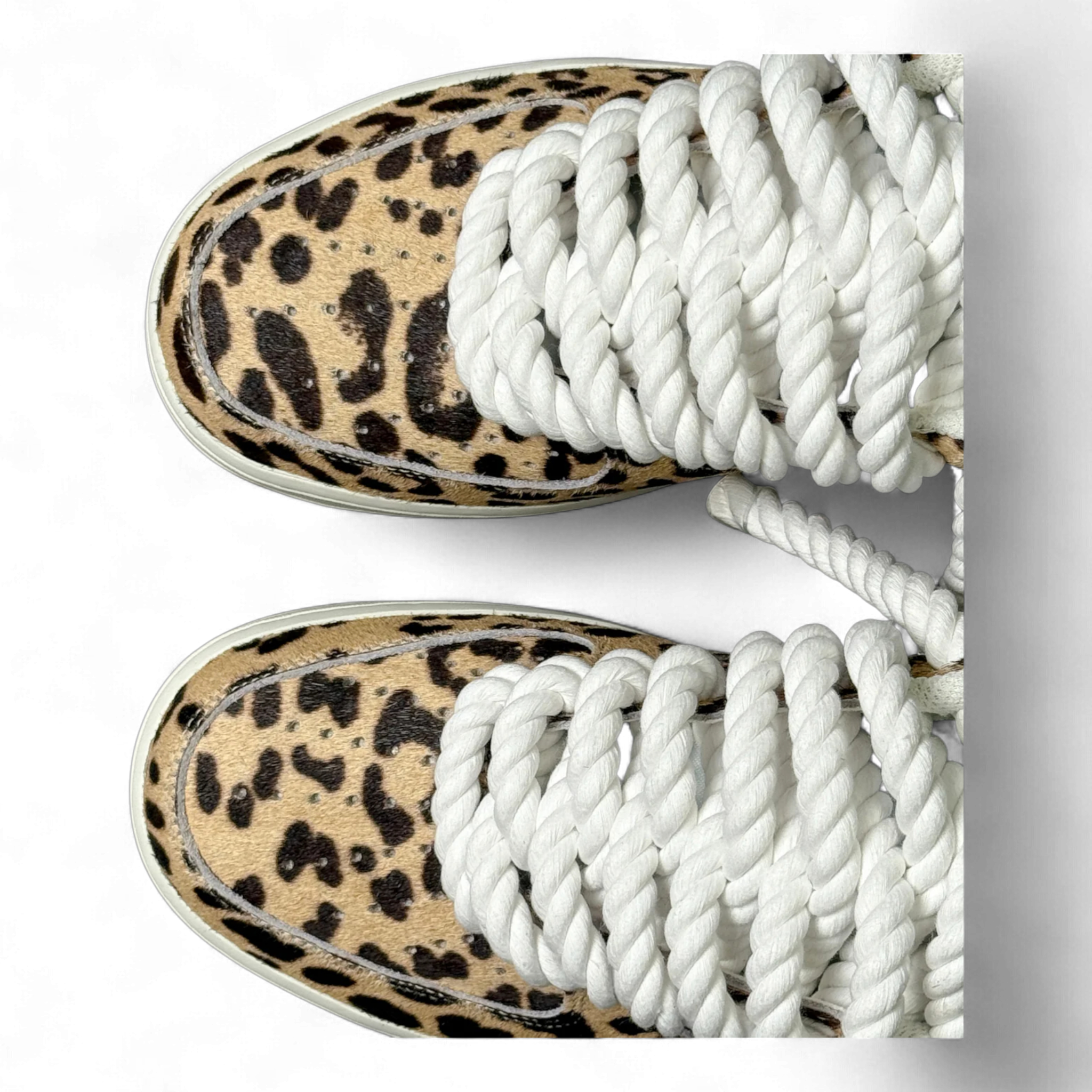 Custom Nike AIR Force 1 Sneaker - Rope Laces White