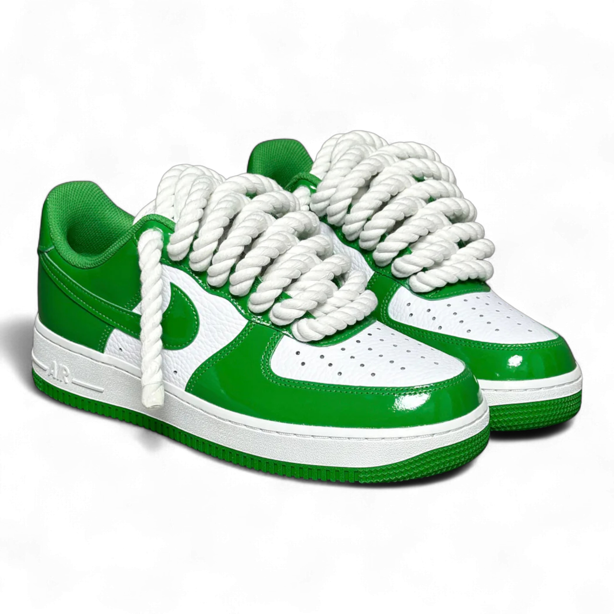 Custom Nike AIR Force 1 Sneaker - Rope Laces White