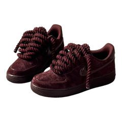 Custom Nike AIR Force 1 Sneaker - Rope Laces White