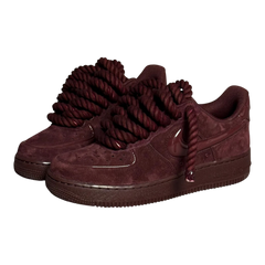 Custom Nike AIR Force 1 Sneaker - Rope Laces White