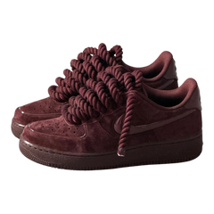 Custom Nike AIR Force 1 Sneaker - Rope Laces White