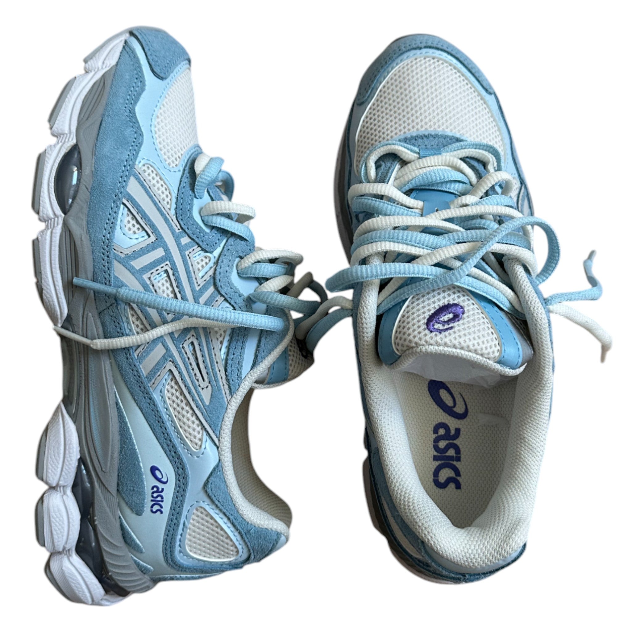 CUSTOM ASICS GEL NYC - ARTIC BLUE – julescustomizedkicks