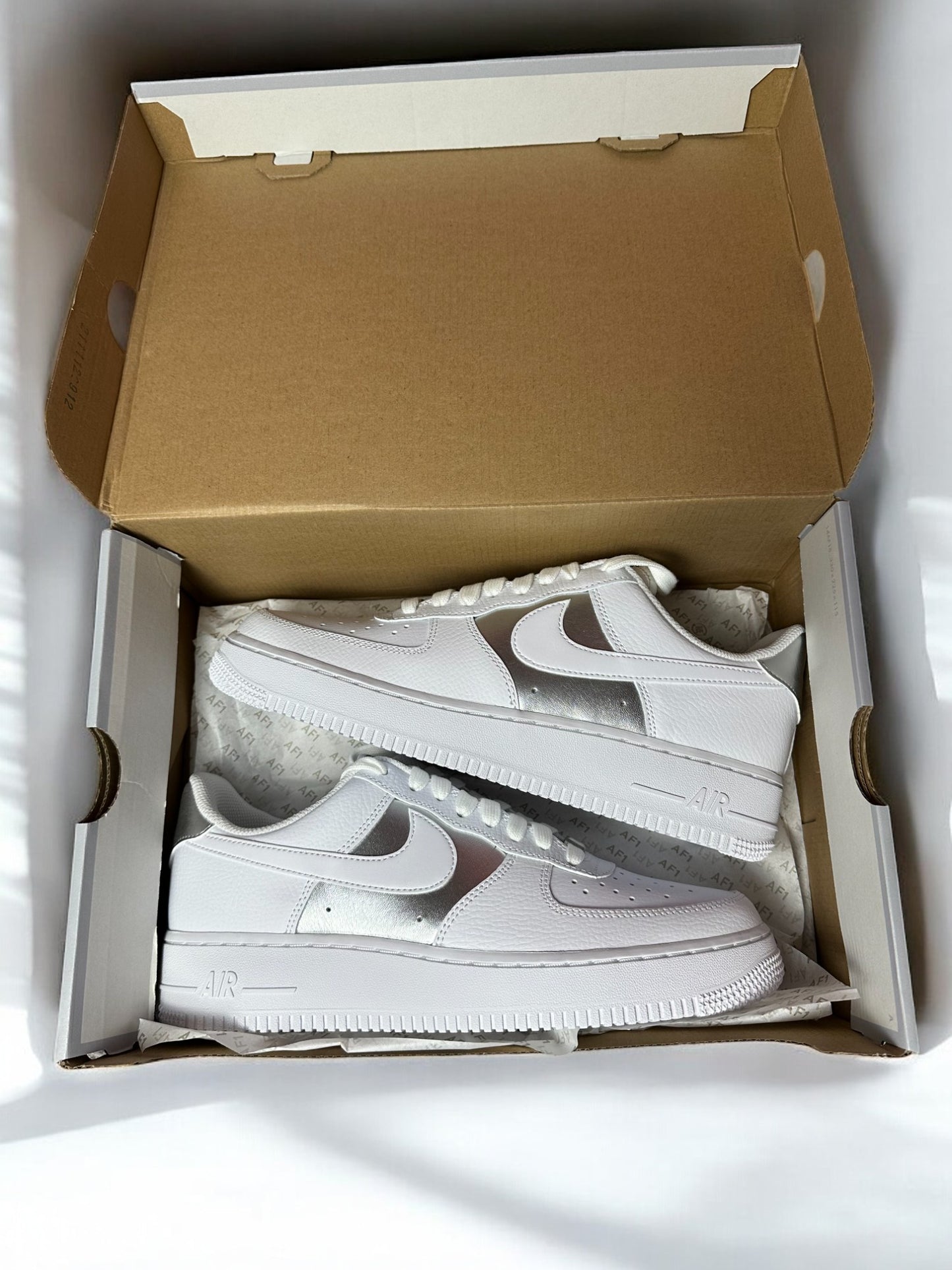 BLACKOUTLET DEAL - AF1 SILBER SEITE 42.5