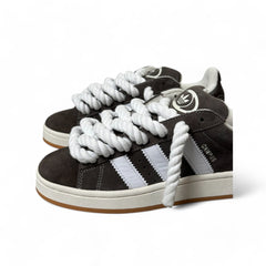 ADIDAS Campus 00s Full Beige Personnalisé - Lacets Corde Blanc
