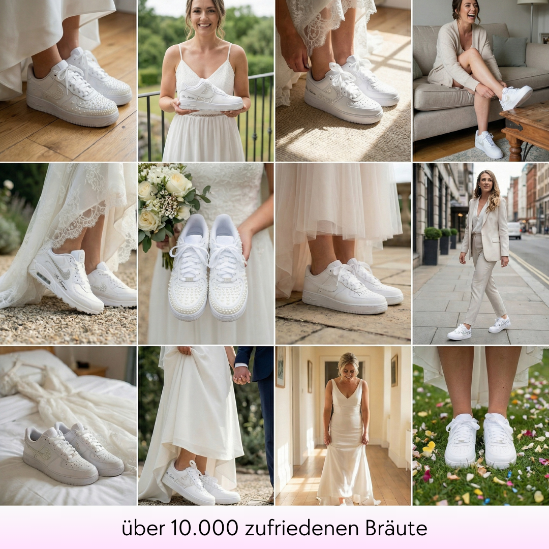 Custom Nike AIR Force 1 Sneaker - Wedding Edition 2.0