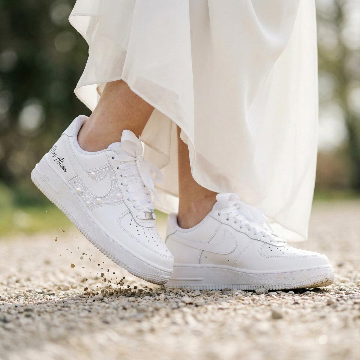Custom Nike Air Force 1 Special Wedding Edition – Hochzeitsschuhe personalisiert handgefertigt