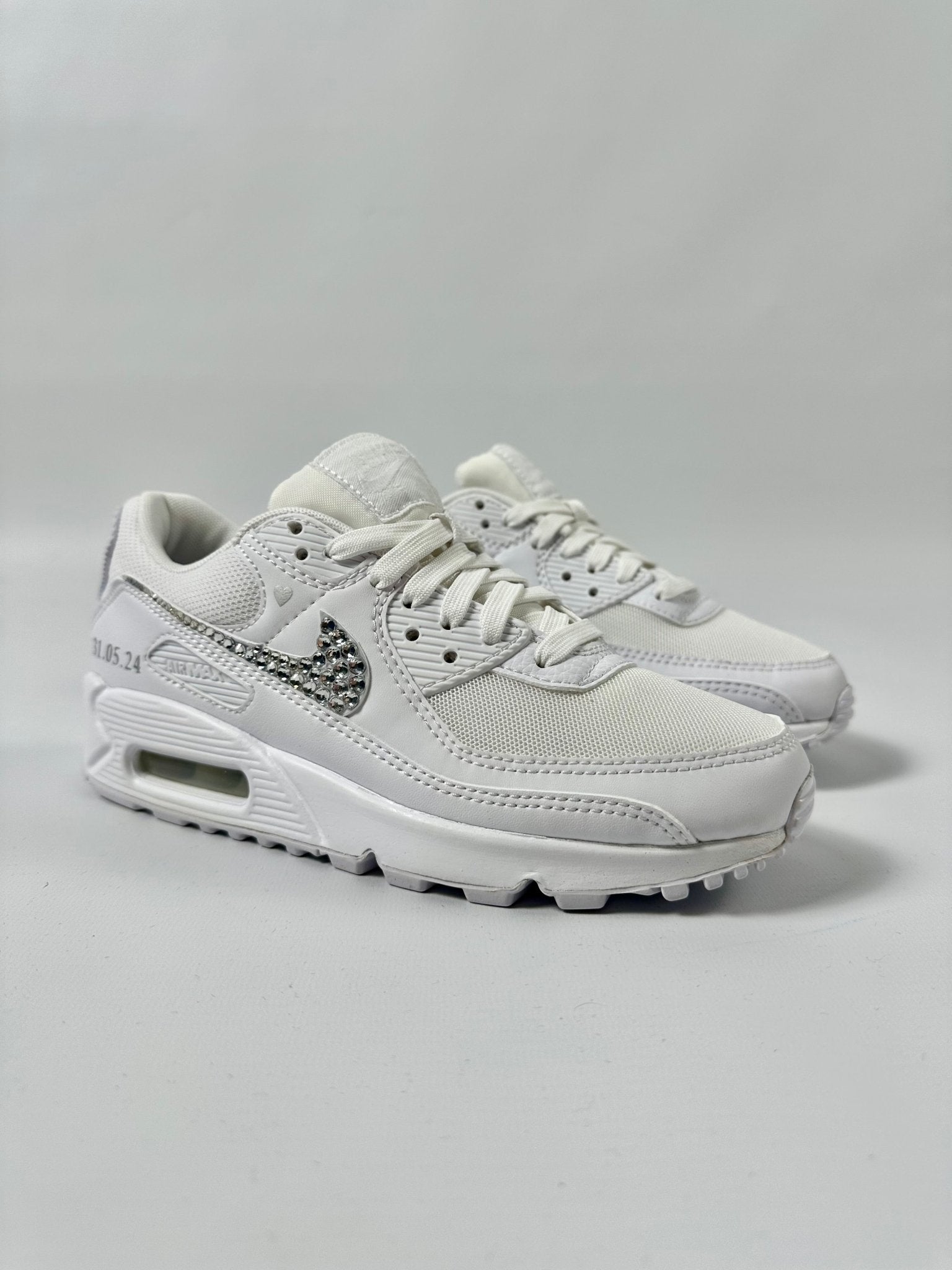 AIR MAX 90 Sneaker Swarovski Strasssteine WEDDING EDITION