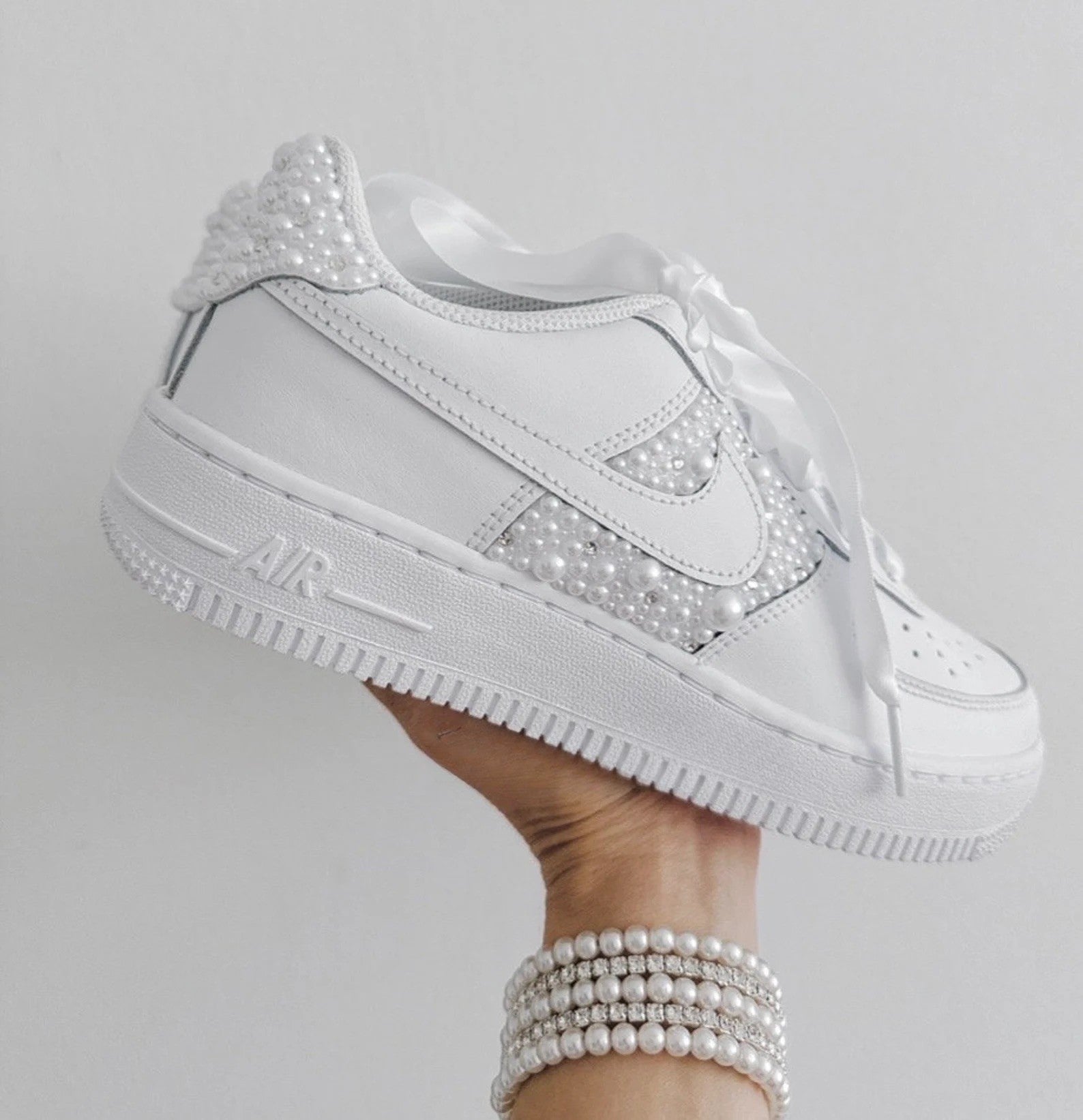 Baskets Nike AIR Force 1 personnalisées - Édition mariage 2.0