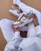 Custom Nike AIR Force 1 Sneaker - Hot Coffee - julescustomizedkicks