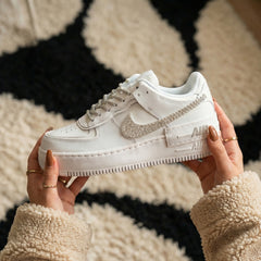 Custom Nike AIR Force Shadow 1 Sneaker - Swarovski Strasssteine 2.0