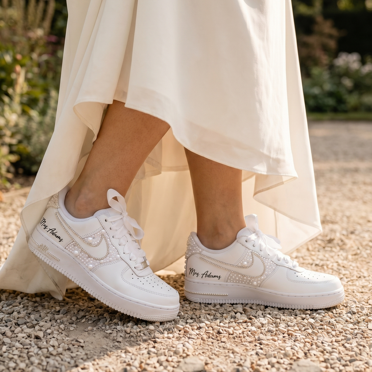 Custom Nike AIR Force 1 Sneaker - Wedding Edition 4.0