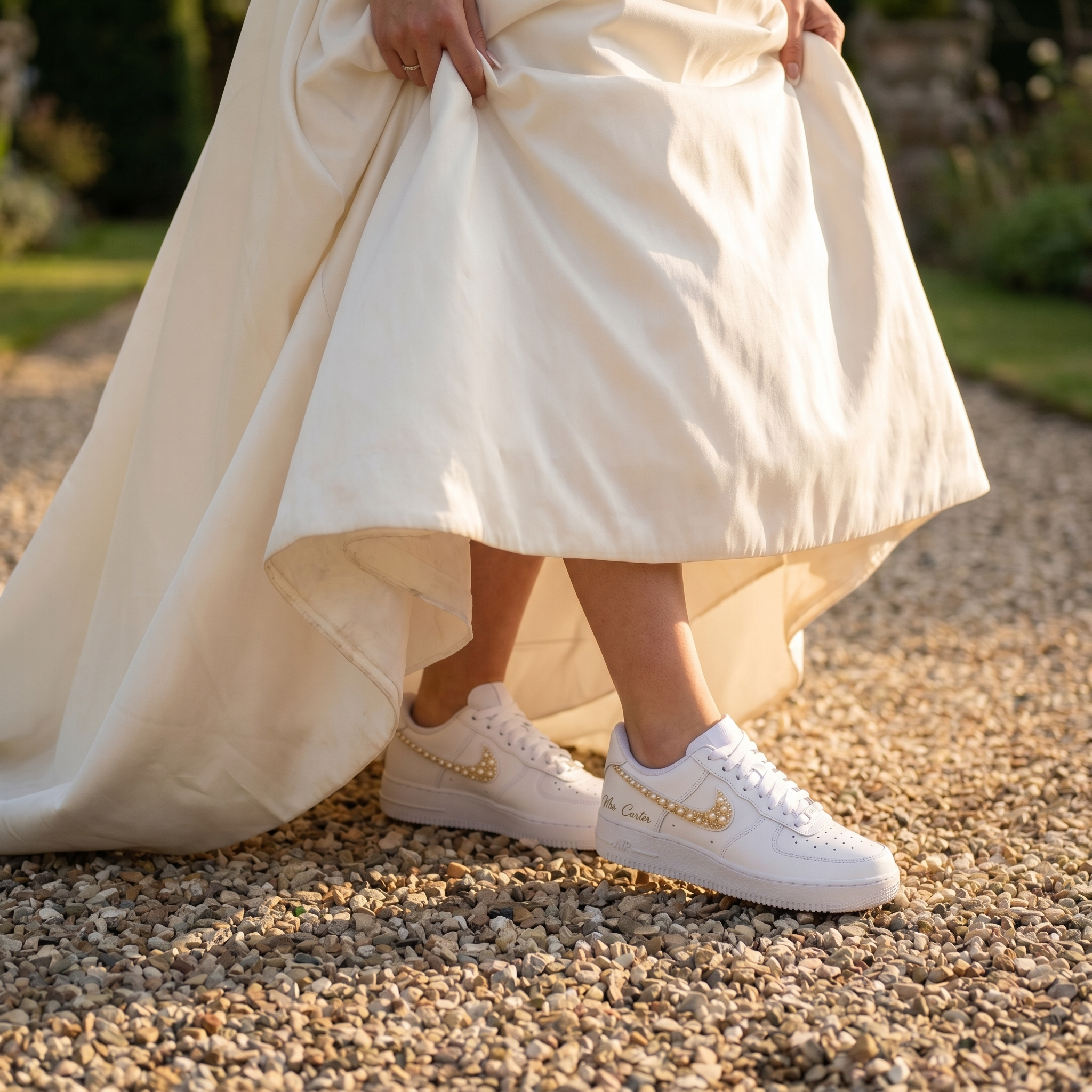 Custom Nike AIR Force 1 Sneaker - Wedding Edition 2.0