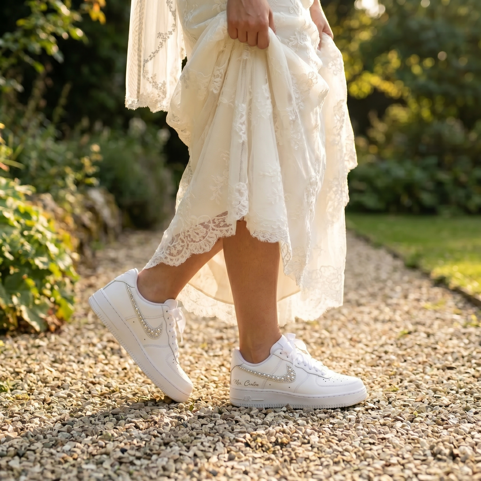 Custom Nike AIR Force 1 Sneaker - Wedding Edition 2.0