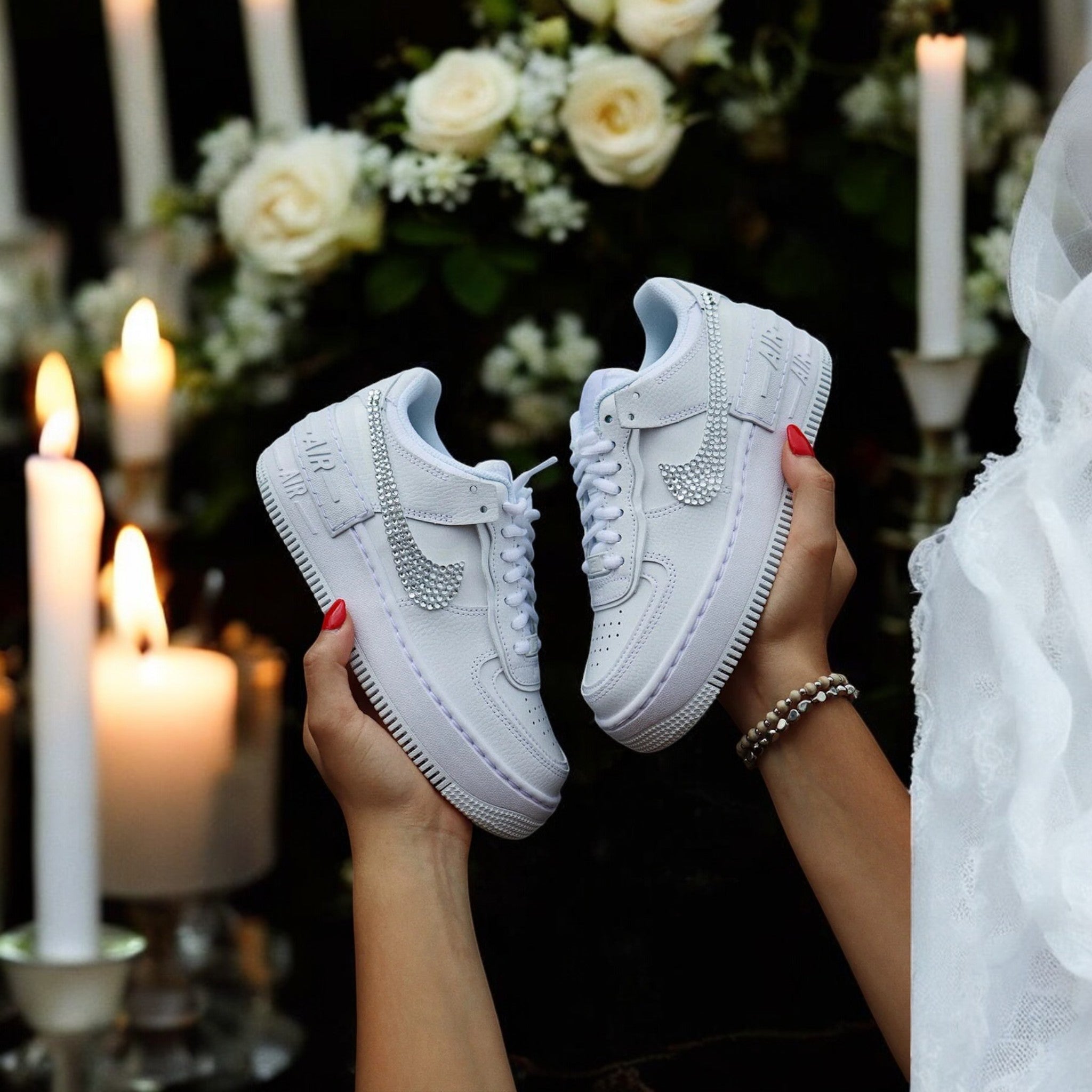 Zapatillas Nike AIR Force 1 personalizadas: edición para bodas 2.0