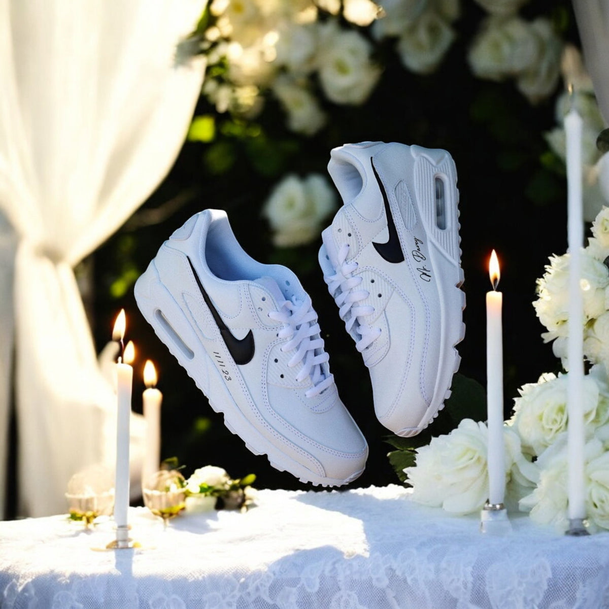 AIR MAX 90 Sneaker - Swarovski rhinestones WEDDING EDITION 